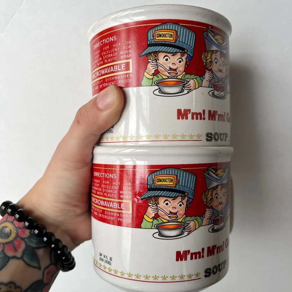 3/$30 🌟 SET Campbell's Soup Vintage Mugs - Picture 2 of 8